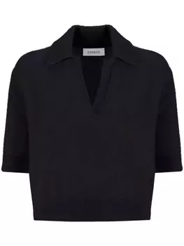 Laneus рубашка поло с короткими рукавами, черный