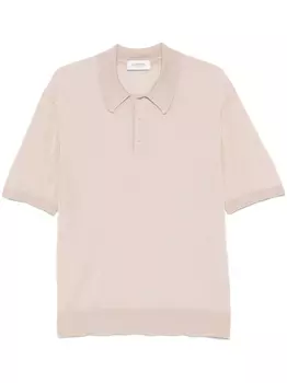 Laneus рубашка поло тонкой вязки, коричневый