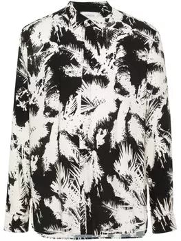 Laneus рубашка с абстрактным принтом, нейтральный цвет