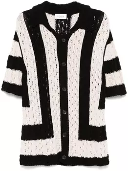 Laneus рубашка с узором, черный