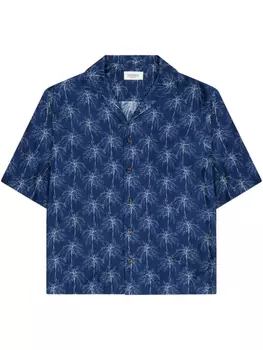 Laneus рубашка свободного кроя, синий