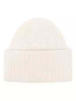 Laneus шапка бини в рубчик, белый