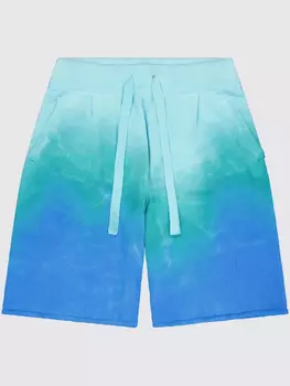 Laneus шорты с принтом тай-дай, синий