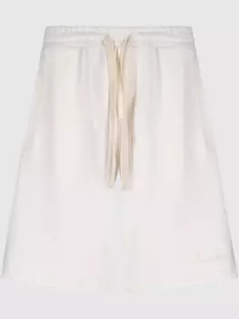 Laneus спортивные шорты с вышитым логотипом, белый