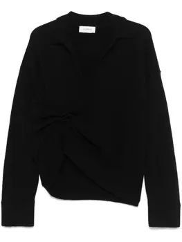 Laneus свитер с воротником поло, черный