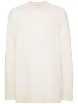 Laneus свитер с вышитым логотипом, белый