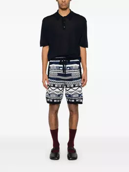 Laneus трикотажные шорты-бермуды, синий