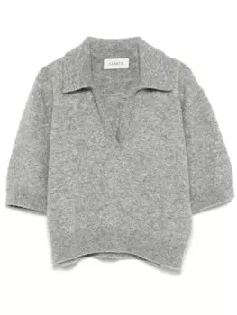 Laneus укороченный трикотажный топ, серый