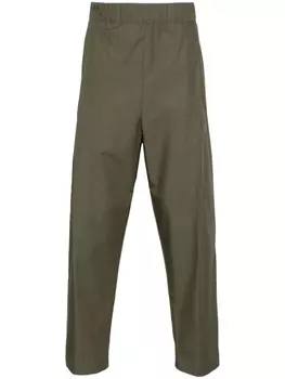 Laneus зауженные брюки с низким шаговым швом, зеленый