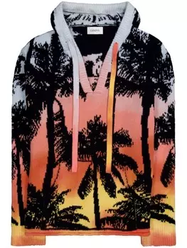 Laneus жаккардовое худи, оранжевый