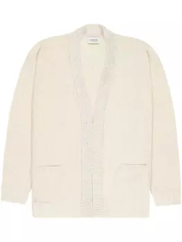 Laneus жаккардовый кардиган, нейтральный