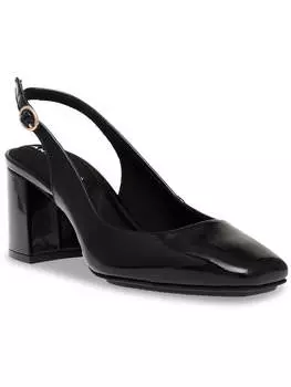 Laney женские туфли из искусственной кожи с открытой пяткой на каблуке Anne Klein, черный
