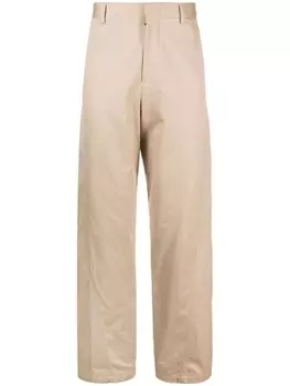 Lanvin брюки чинос Twisted, нейтральный цвет