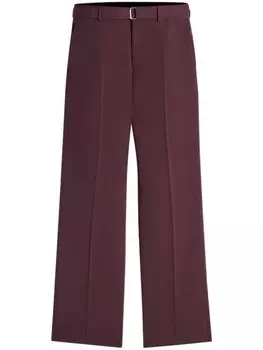 Lanvin брюки с поясом, красный