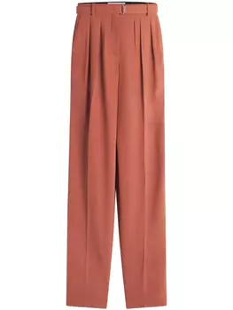 Lanvin брюки с завышенной талией, оранжевый