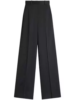 Lanvin брюки со складками, черный