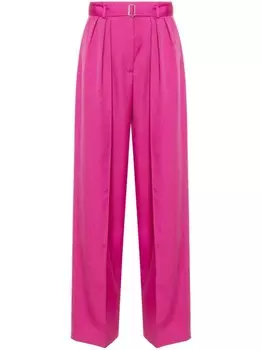 Lanvin брюки со складками, розовый