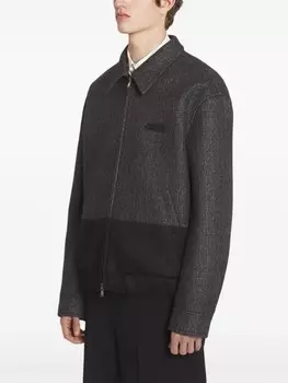 Lanvin двухцветная куртка-бомбер, серый