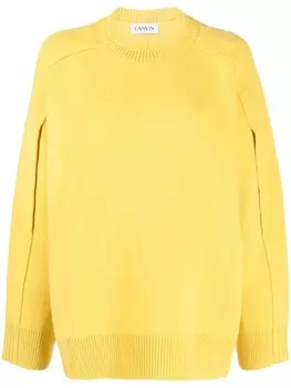 Lanvin джемпер с кейпом, желтый