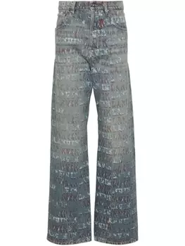 Lanvin джинсы с логотипом из коллаборации с Future, синий