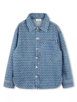 Lanvin Enfant джинсовая рубашка, синий