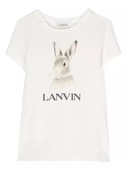 Lanvin Enfant футболка Botanica с принтом, белый