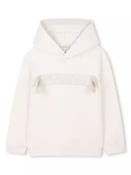 Lanvin Enfant худи с логотипом, нейтральный цвет