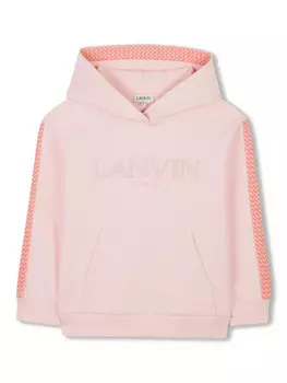 Lanvin Enfant худи с логотипом, розовый