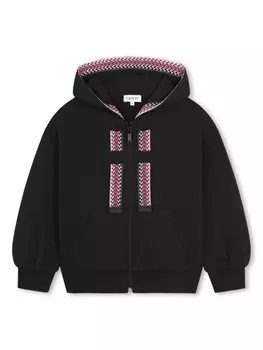 Lanvin Enfant кардиган с капюшоном, черный