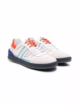 Lanvin Enfant кроссовки со вставками, нейтральный цвет