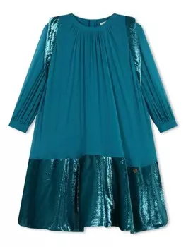 Lanvin Enfant платье с длинными рукавами, синий