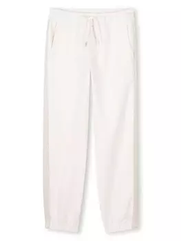 Lanvin Enfant спортивные брюки с нашивкой-логотипом, нейтральный цвет