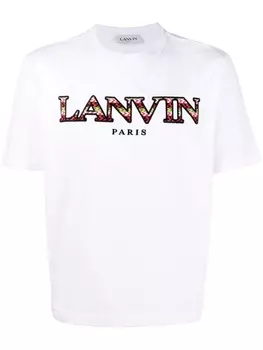 Lanvin футболка с логотипом, белый