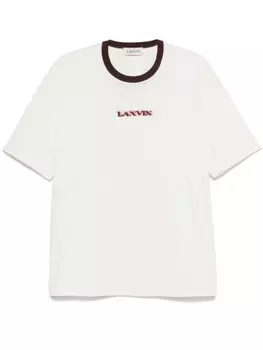 Lanvin футболка с логотипом, белый