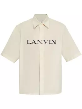 Lanvin футболка с логотипом, нейтральный цвет