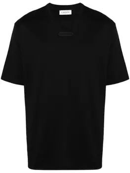 Lanvin футболка с нашивкой-логотипом, черный