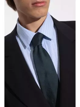 Lanvin галстук с люрексом, зеленый