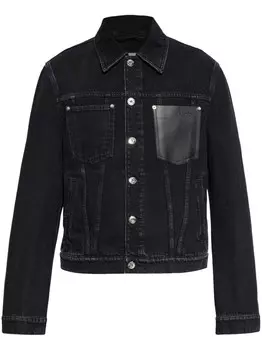 Lanvin хлопковая джинсовая куртка, черный