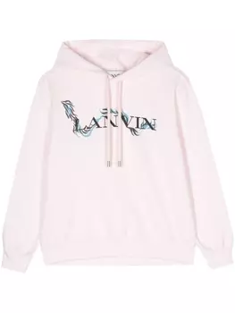 Lanvin худи с логотипом, розовый