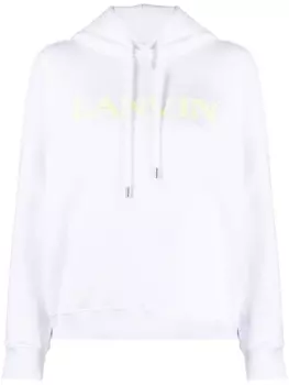 Lanvin худи с вышитым логотипом, белый