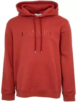 Lanvin худи с вышивкой, красный