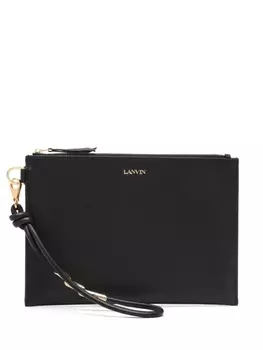 Lanvin клатч на молнии, черный