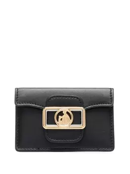Lanvin кошелек с откидным клапаном и логотипом, черный