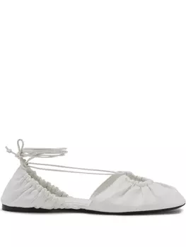 Lanvin кожаные балетки, белый