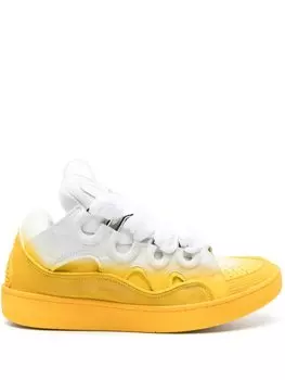 Lanvin кроссовки Curb с эффектом градиента, желтый