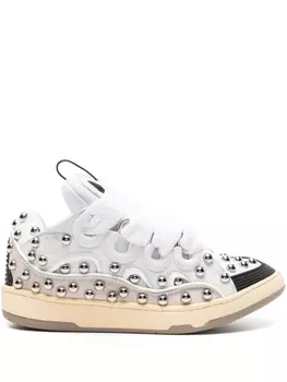Lanvin кроссовки Curb со вставками, белый
