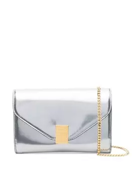 Lanvin лакированная сумка на плечо, серебристый