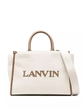 Lanvin маленькая сумка-тоут In&Out, нейтральный цвет