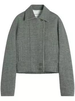 Lanvin меланжевая куртка, серый