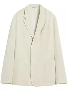 Lanvin однобортный пиджак, белый